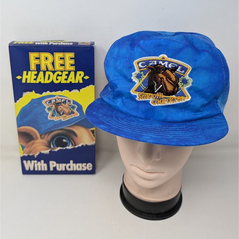 Vintage Joe Camel Cigarettes Smooth Character Snapback Hat Cap 1990 New In Box